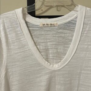We The Free Classic White V-Neck Tee